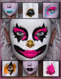 Angsty Clown Makeup Builder for Genesis 9