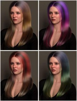 dForce Off-Center Parting Sleek Style Strand-Based Hair Color Expansion