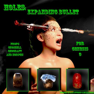 Click here to see preview images for "Holes: Expanding Bullet" Holes: Expanding Bullet