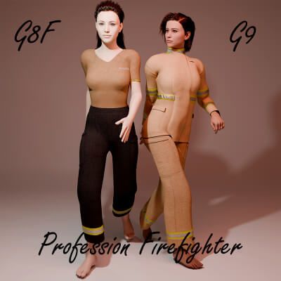 Click here to see preview images for "Professional Firefighter for Genesis 8 Female - Genesis 9" Professional Firefighter for Genesis 8 Female - Genesis 9