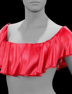 Top With Flounce on the Chest for G9