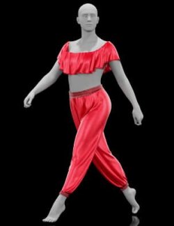 Bloomers & Top with Flounce on the Chest for G9
