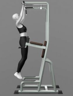 Gym Equipment Set 03v