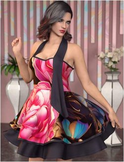 dForce Rebecca Dress for Genesis 9