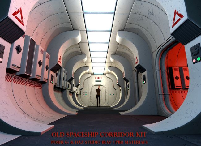 Old Spaceship Corridor Kit