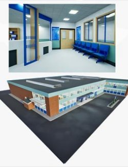 Sun Hill Police Station - Complete 3D Interior & Exterior Model
