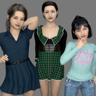 Click here to see preview images for "Characters Bundle for Genesis 8 Female by Holykinderjoy" Characters Bundle for Genesis 8 Female by Holykinderjoy