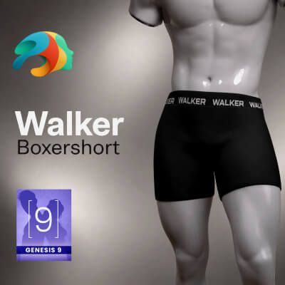 Click here to see preview images for "Walker Boxershort for Genesis 9" Walker Boxershort for Genesis 9