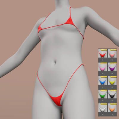 Click here to see preview images for "HX Micro Bikini for Genesis 9" HX Micro Bikini for Genesis 9
