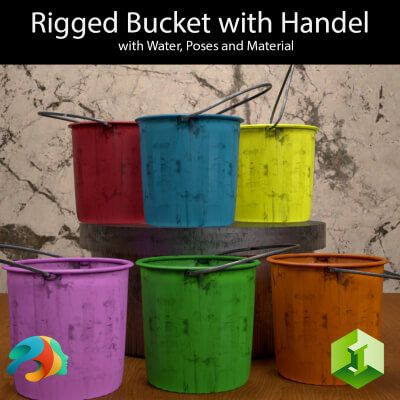 Click here to see preview images for "Bucket with Handle" Bucket with Handle