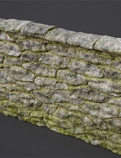 Stone Fence Prop DAZ