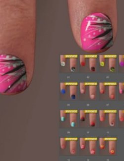 HX Nails 1 for Genesis 9