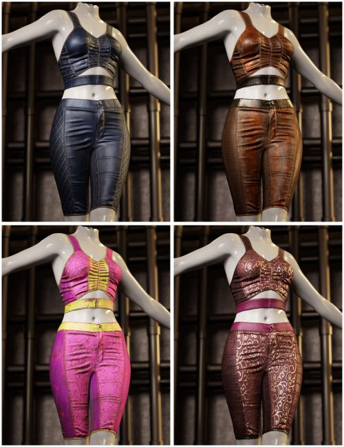 Click here to see preview images for "Fantasy Textures Addon for Action Leather Leather Top And Leggings" Fantasy Textures Addon for Action Leather Leather Top And Leggings