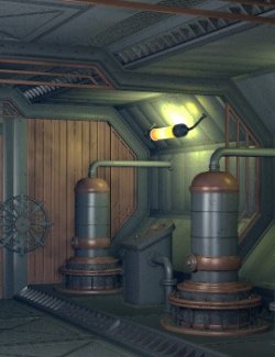Steampunk Hall Kit for Poser