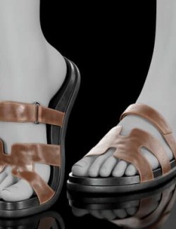 Sandals Hermes Brown for G9