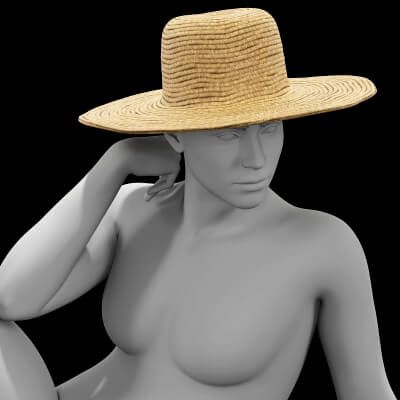 Click here to see preview images for "Straw Hat for G9" Straw Hat for G9