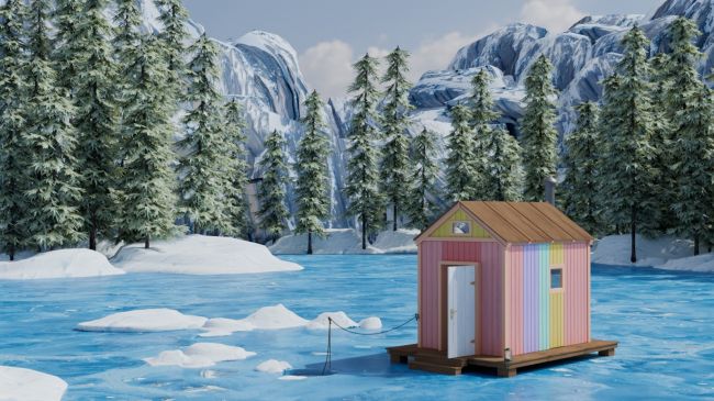 Click here to see preview images for "Ice Fishing Hut" Ice Fishing Hut