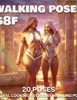 Walk Poses for Genesis 8 Figures