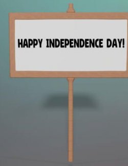 Mat Independence Day for Small Sign