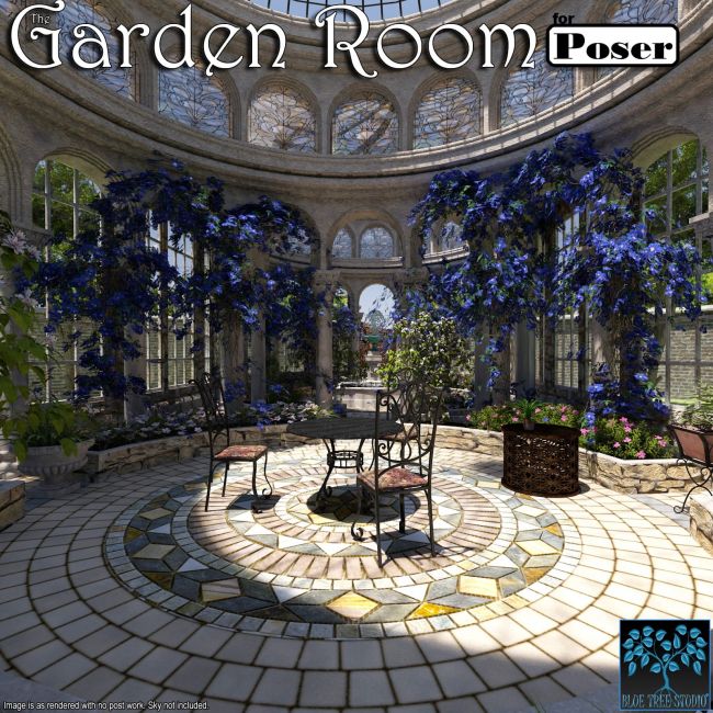 Click here to see preview images for "The Garden Room for Poser" The Garden Room for Poser