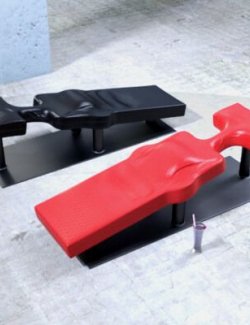 Pleasure Bench with Restraints for DAZ Studio