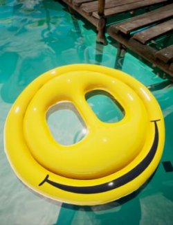 Smiley Face Pool Float