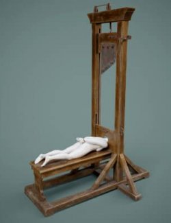 Guillotine Device Prop and Poses for Genesis9