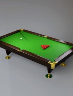 Modern Snooker Table 3D Model AQ3D