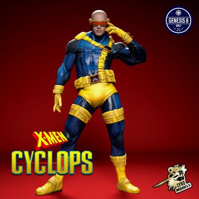 Click here to see preview images for "Cyclops 90s Marvel Comic Suit for G8M" Cyclops 90s Marvel Comic Suit for G8M