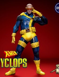 Cyclops 90s Marvel Comic Suit for G8M