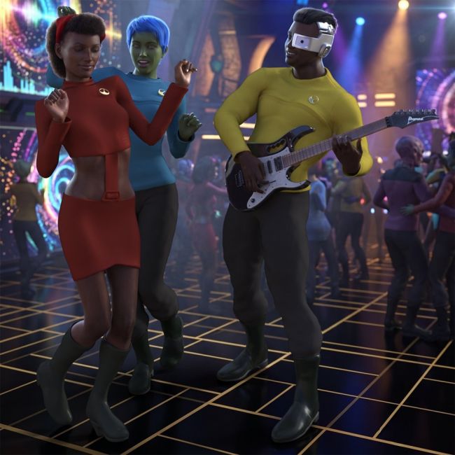 Click here to see preview images for "Space Fleet Uniform for G8 for DAZ Studio" Space Fleet Uniform for G8 for DAZ Studio