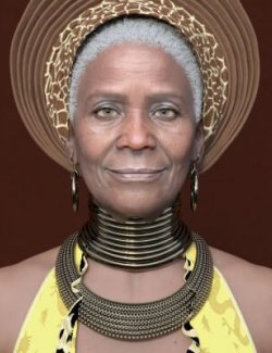 RS Binta- African Old Age Genesis 9 Grandma Realistic Femal