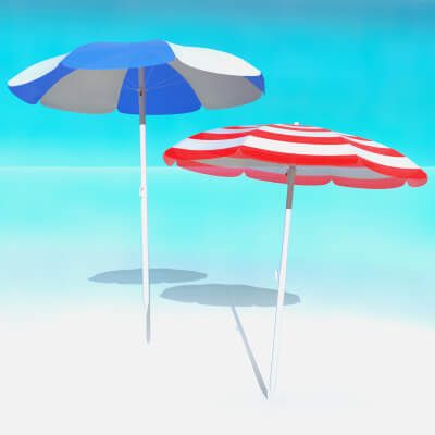 Click here to see preview images for "Classic Beach Umbrella" Classic Beach Umbrella