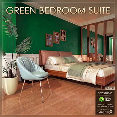 Click here to see preview images for "Green Bedroom Suite" Green Bedroom Suite