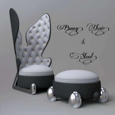 Click here to see preview images for "A3S P-Chair with Stool 3" A3S P-Chair with Stool 3