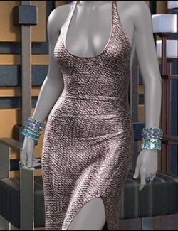 VERSUS- dForce Halter Neckline Dress for Genesis 8 & 8.1 Females