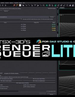 GTSX-3D's Render Queue Lite for Daz Studio 6