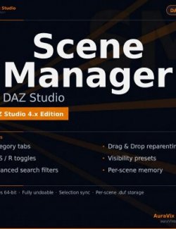 Scene Manager for DAZ Studio 4.x