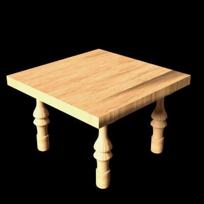 Click here to see preview images for "Wooden Table" Wooden Table