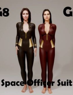 Space Officer Suit for Genesis 8 Female - Genesis 9