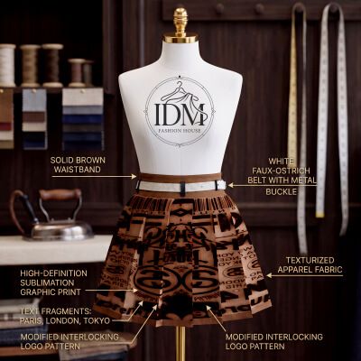 Click here to see preview images for "IDM Korean Style Skirt G8F" IDM Korean Style Skirt G8F