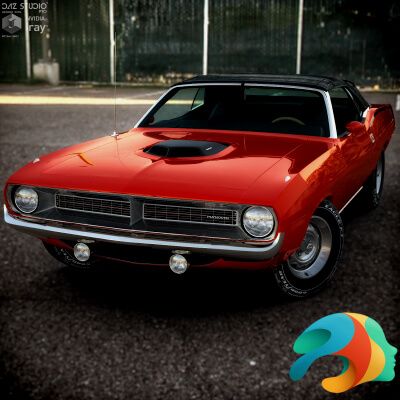 Click here to see preview images for "Plymouth Hemi Cuda Convertible 1970 for DAZ Studio" Plymouth Hemi Cuda Convertible 1970 for DAZ Studio