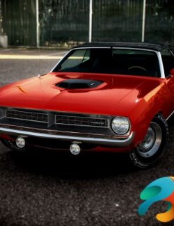 Plymouth Hemi Cuda Convertible 1970 for DAZ Studio