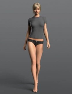 T Shirt 2v and Denim Panties G8F