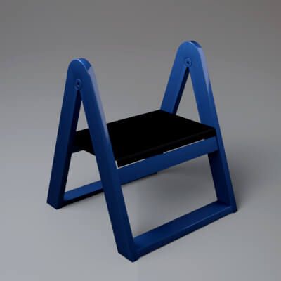 Click here to see preview images for "Modern Folding STEP Stool 3D Model AQ3D" Modern Folding STEP Stool 3D Model AQ3D