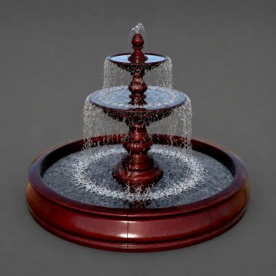 Click here to see preview images for "Classic 3 Tier Garden Fountain 3D Model AQ3D" Classic 3 Tier Garden Fountain 3D Model AQ3D