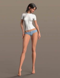 T Shirt 2v and Denim Panties G9