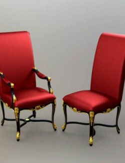 Modern Lounge Chair Set AQ3D