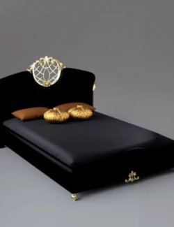 Modern Luxury Bed 3D Model AQ3D