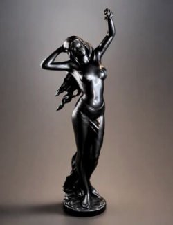 Elegant Female Figure Sculpture 3D Model AQ3D